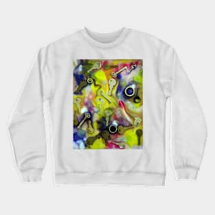 Colourful Keys  Solar Print Process Image Crewneck Sweatshirt